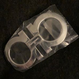 Ferrragamo silver belt buckle